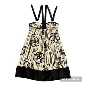 BCBG Max Azria Silk Empire Waist Dress Sz 10